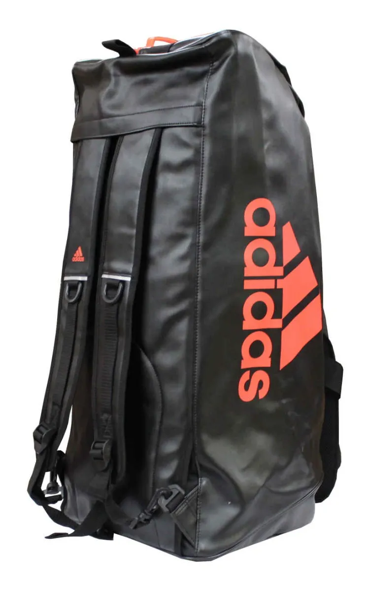 adidas bolsa de deporte - mochila deportiva imitación cuero negro/rojo