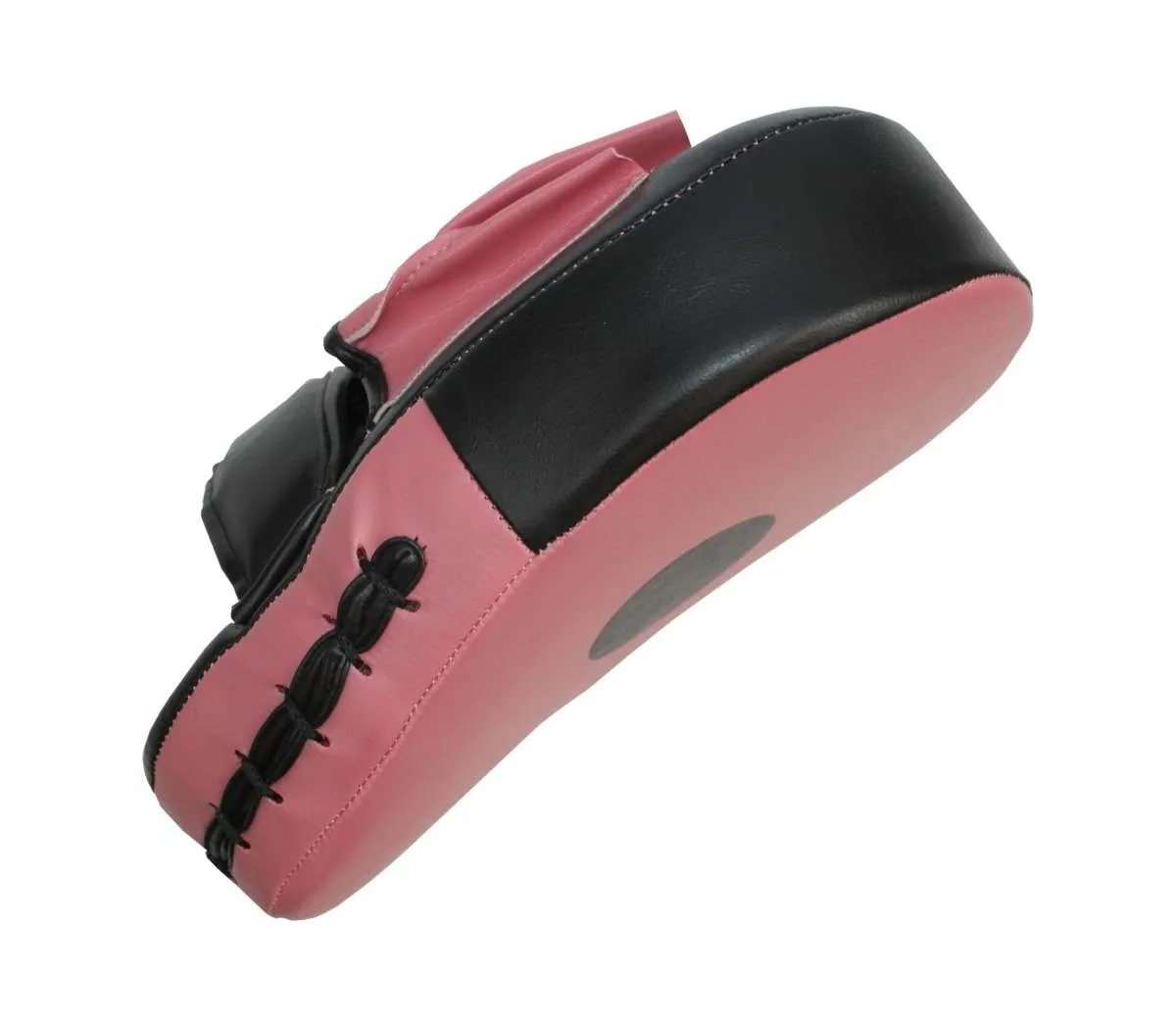 Garra de mano rosa-negro curvada