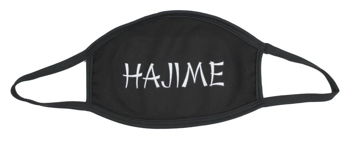 Mouth and nose mask cotton black Hajime
