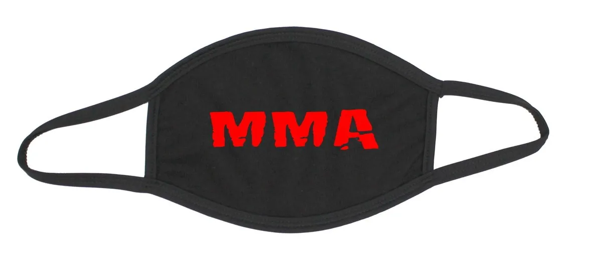 Mouth and nose mask cotton black MMA