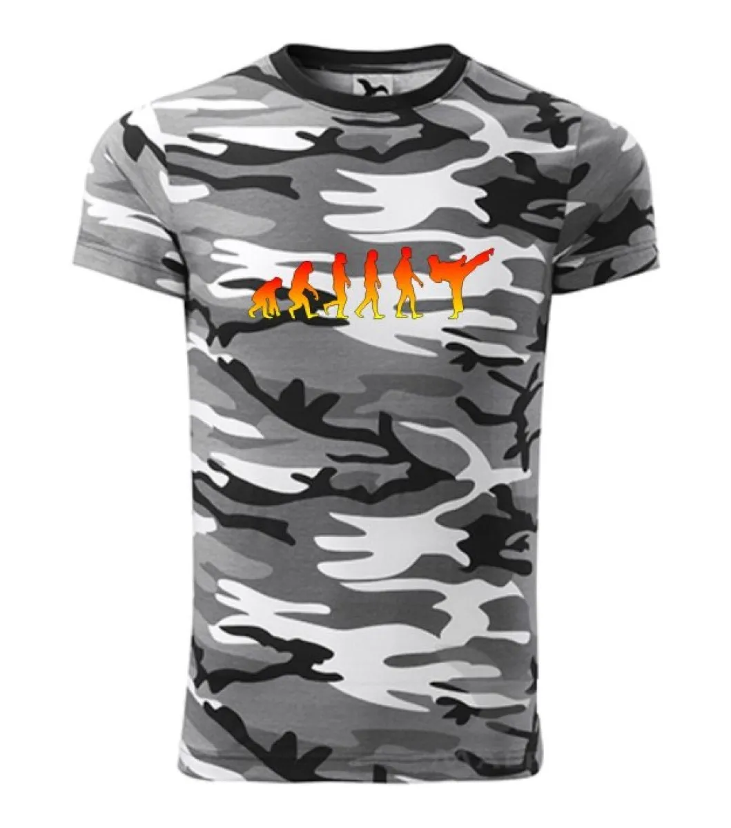 Camouflage T-shirt grijs Evolution Kick