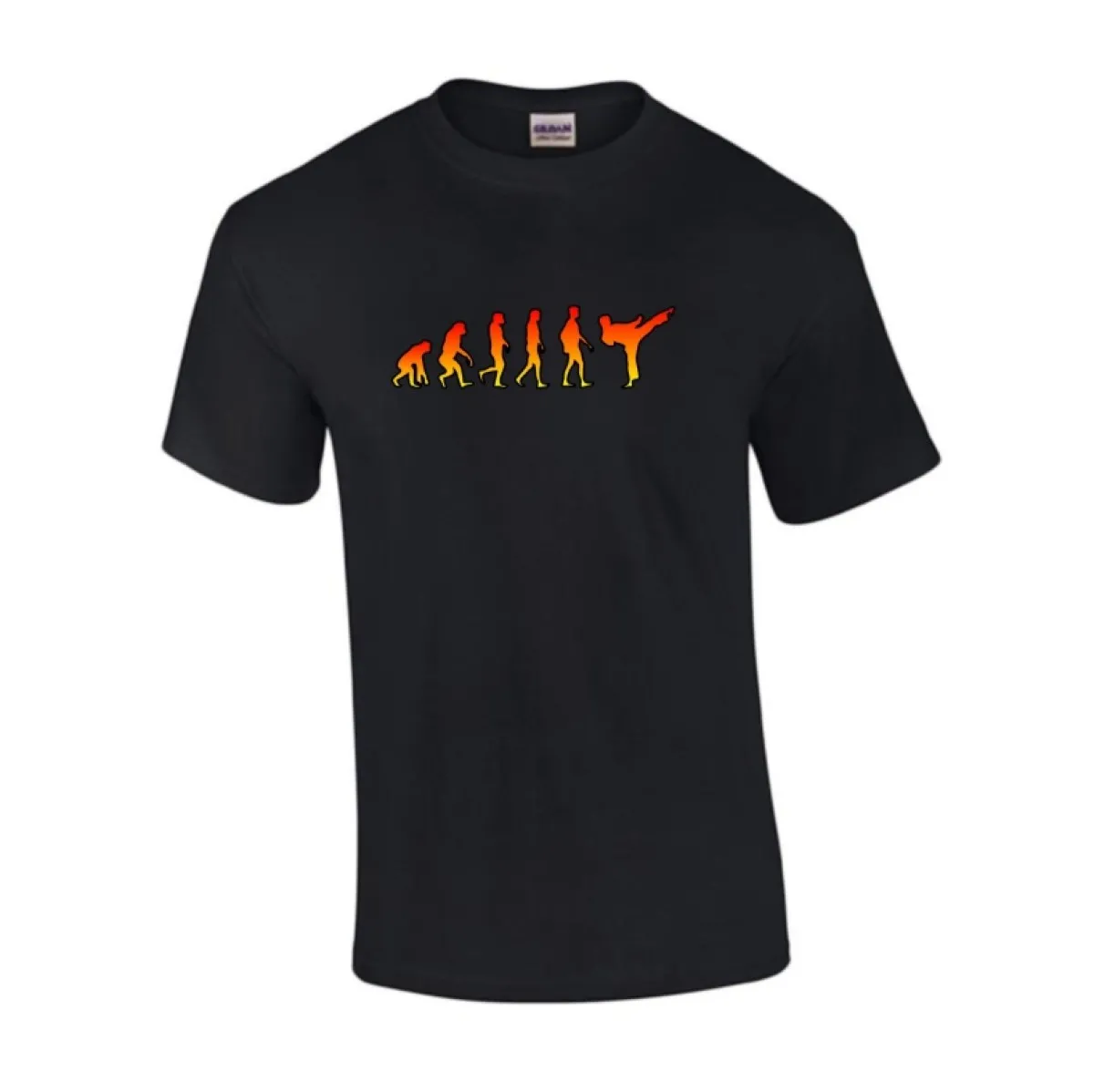 T-shirt Evolution Karate gul-orange