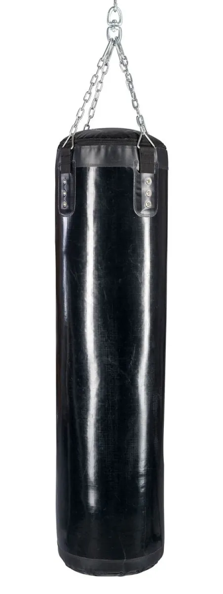 Boksesæk deluxe 180 cm sort med fyld af kunstlæder