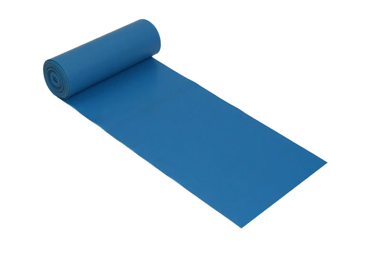 Body band / stretch band / fitness band 5,5 meter zeer sterk blauw