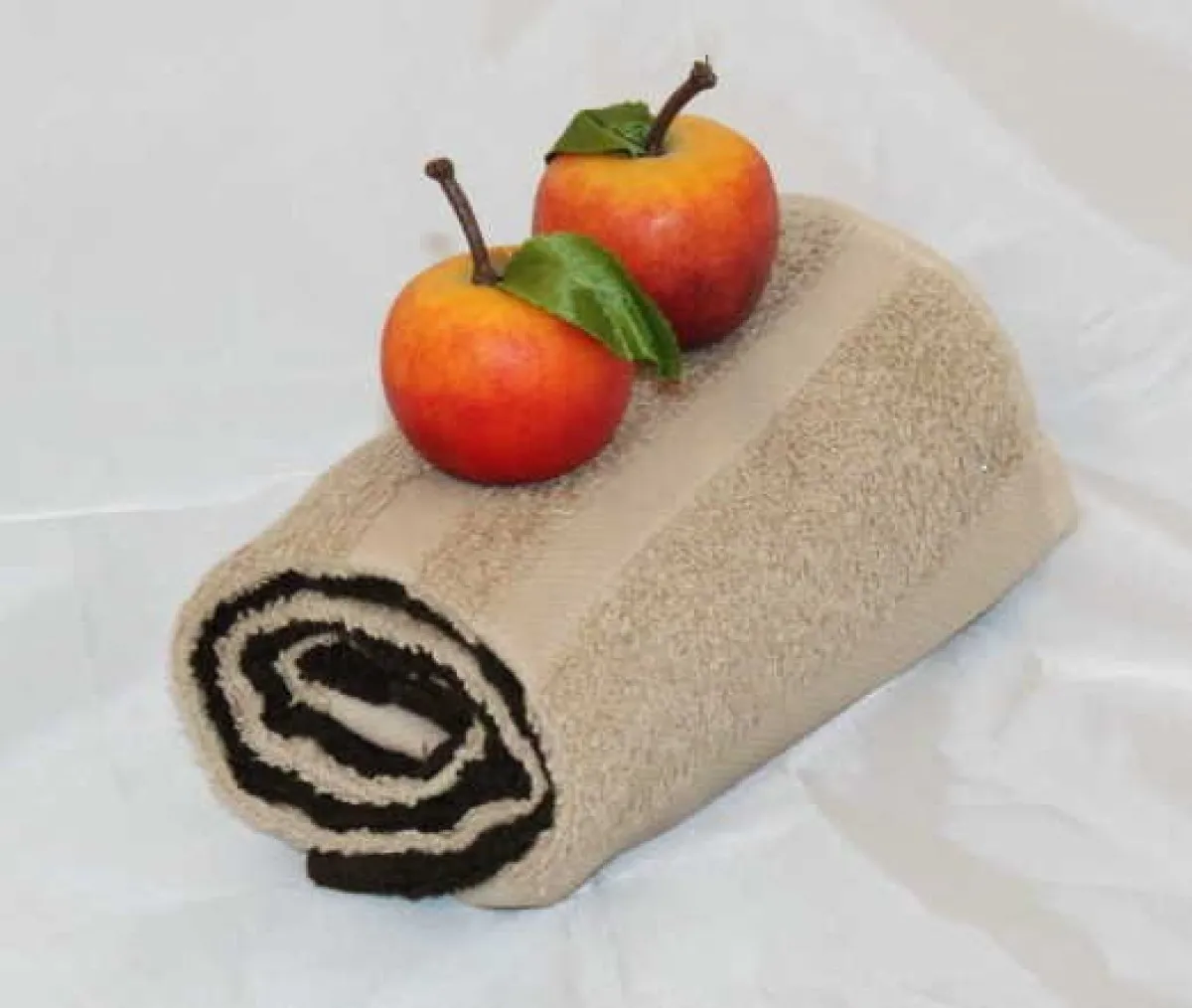 Håndklædekage håndklæderulle æblerød