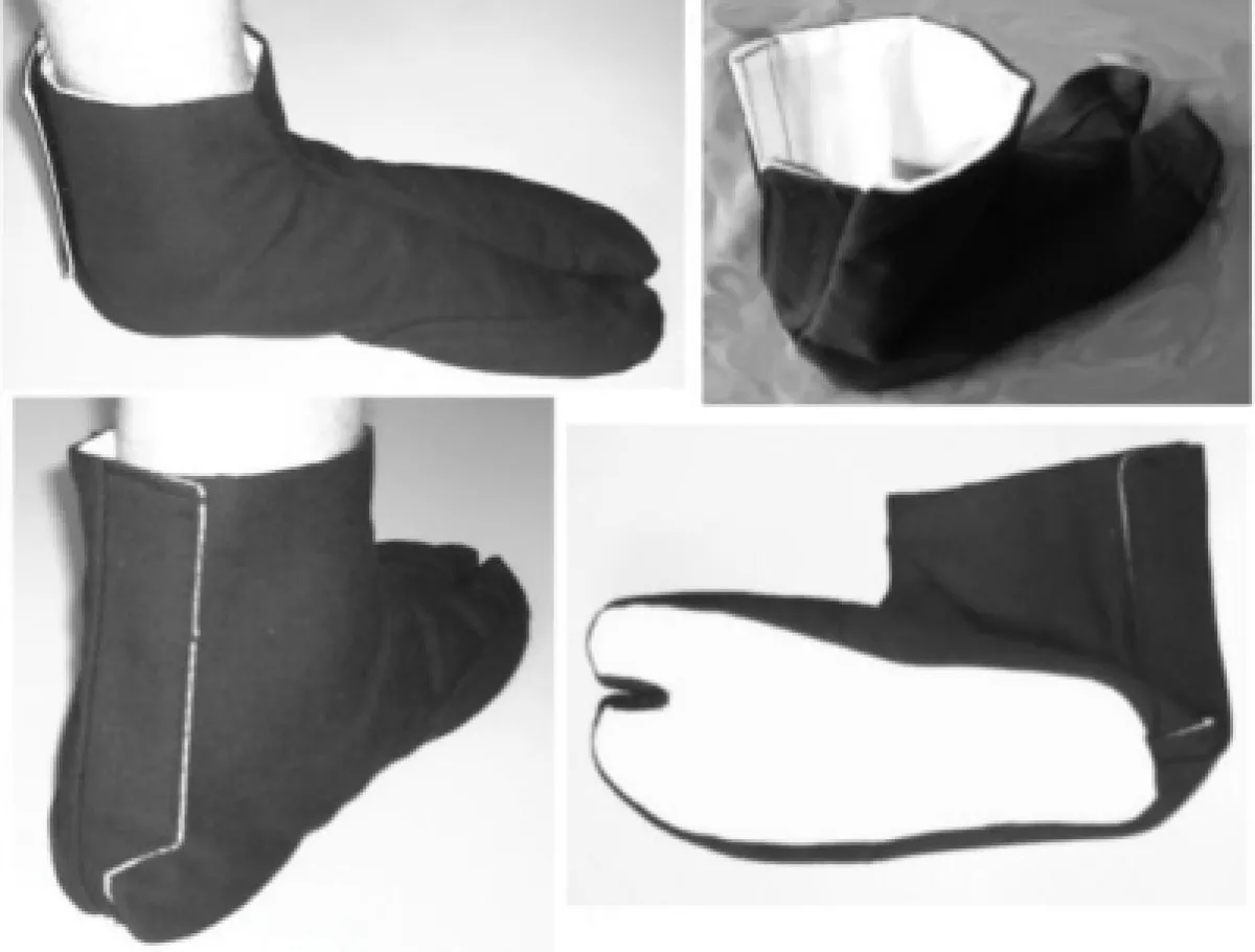 Indoor Tabi met stoffen zool - Ninja laarzen, Jikatabi schoenen