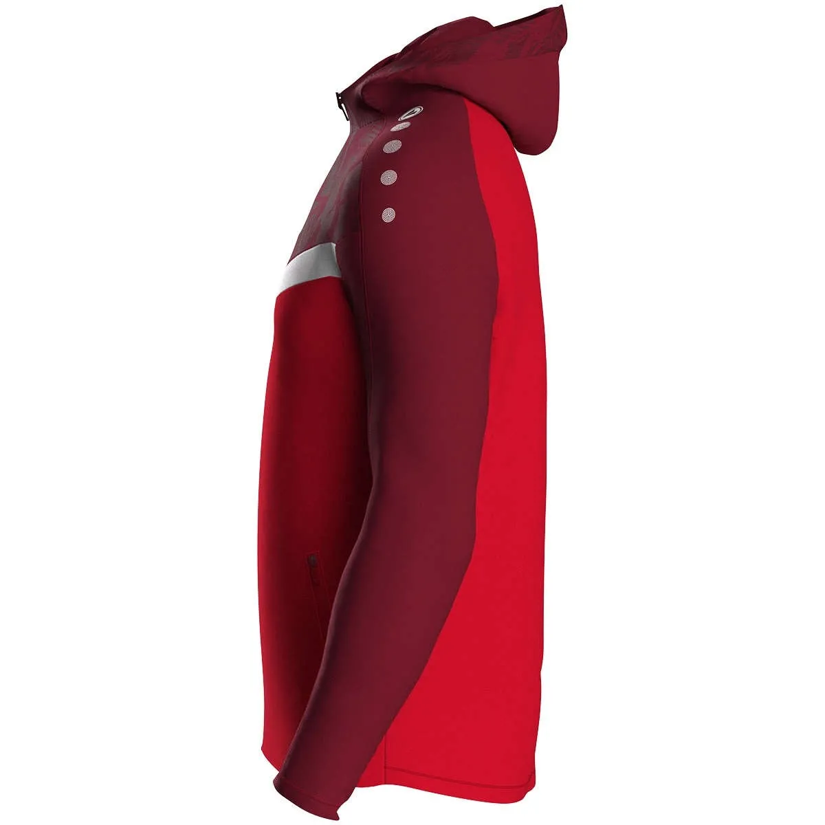 JAKO hooded jacket Iconic red/wine red