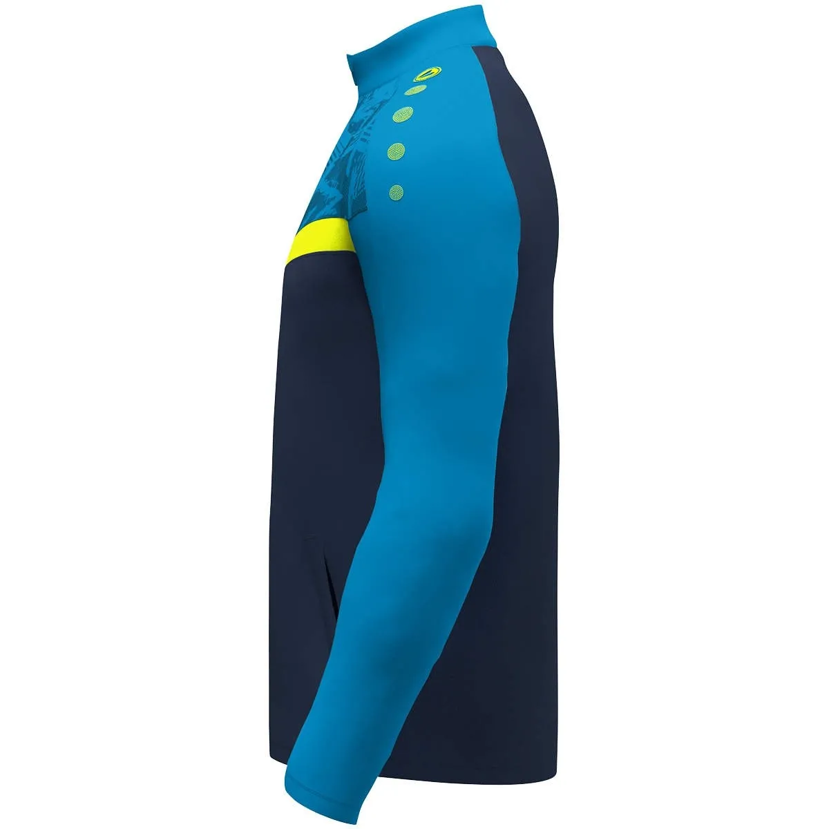 JAKO polyester jas Iconisch marineblauw/JAKO blauw/neon geel