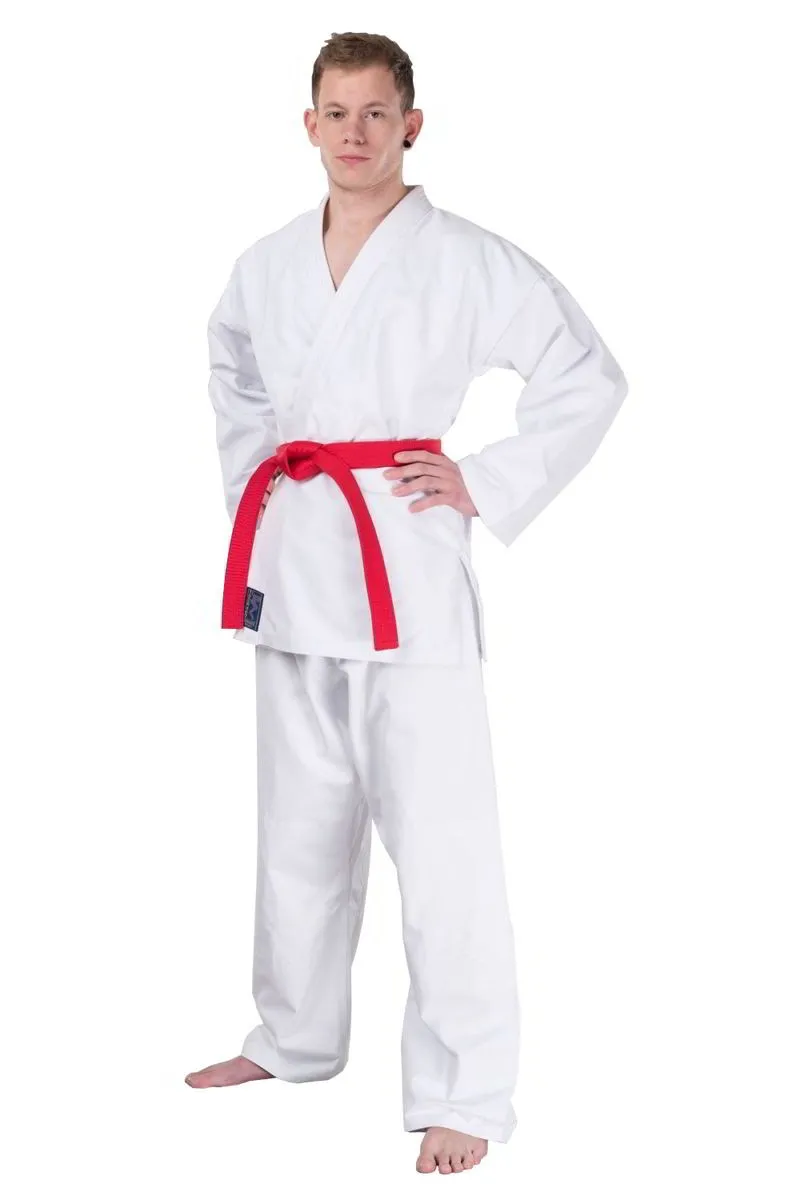 Ju-Jutsu suit white with knee and shoulder reinforcement
