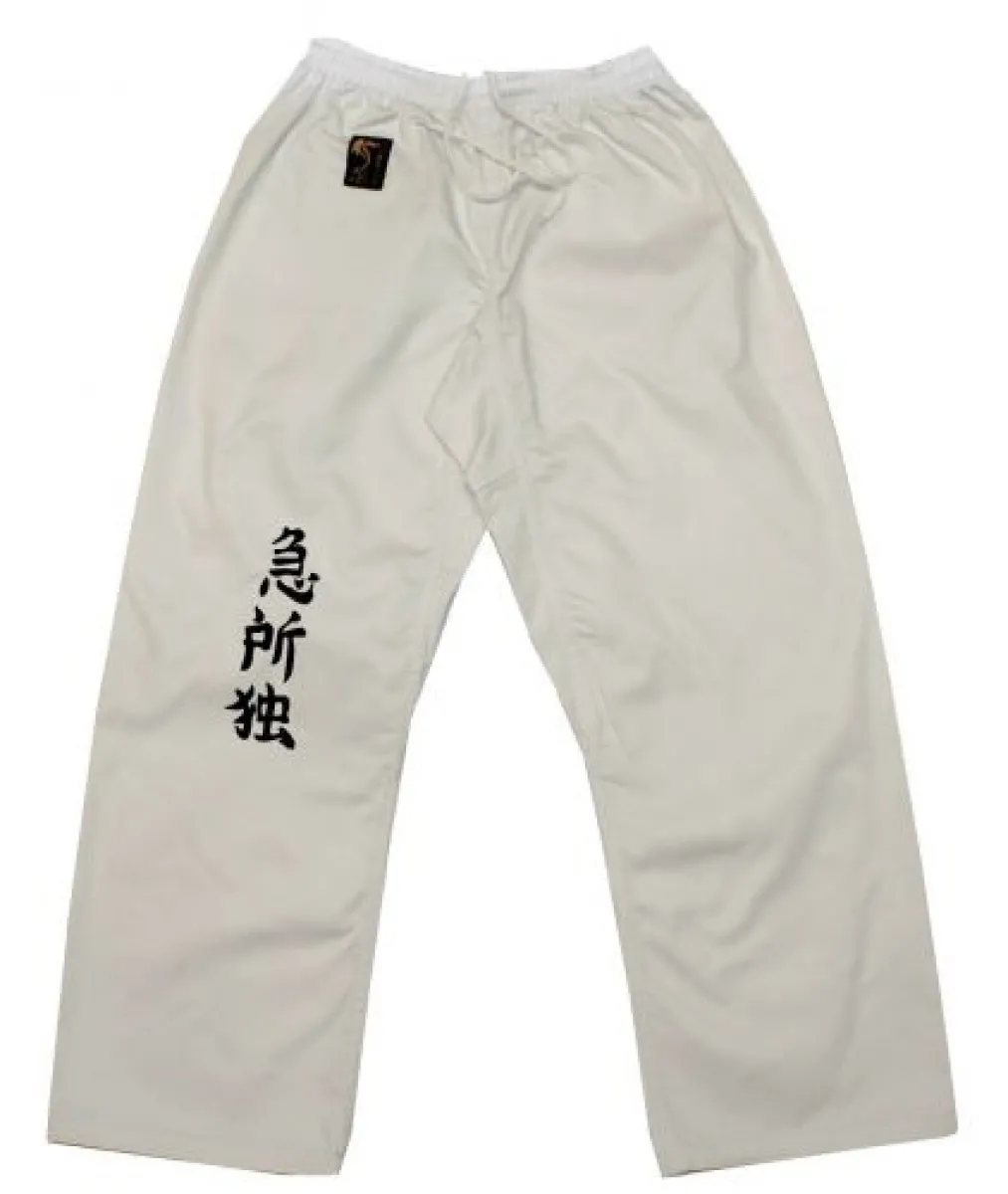 Vechtsport broek Kyusho wit
