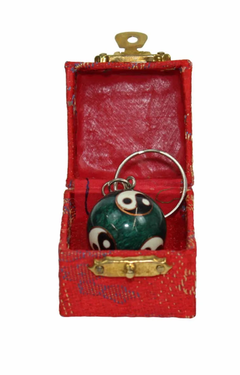 Qi Gong bal sleutelhanger geluid ballen YingYang