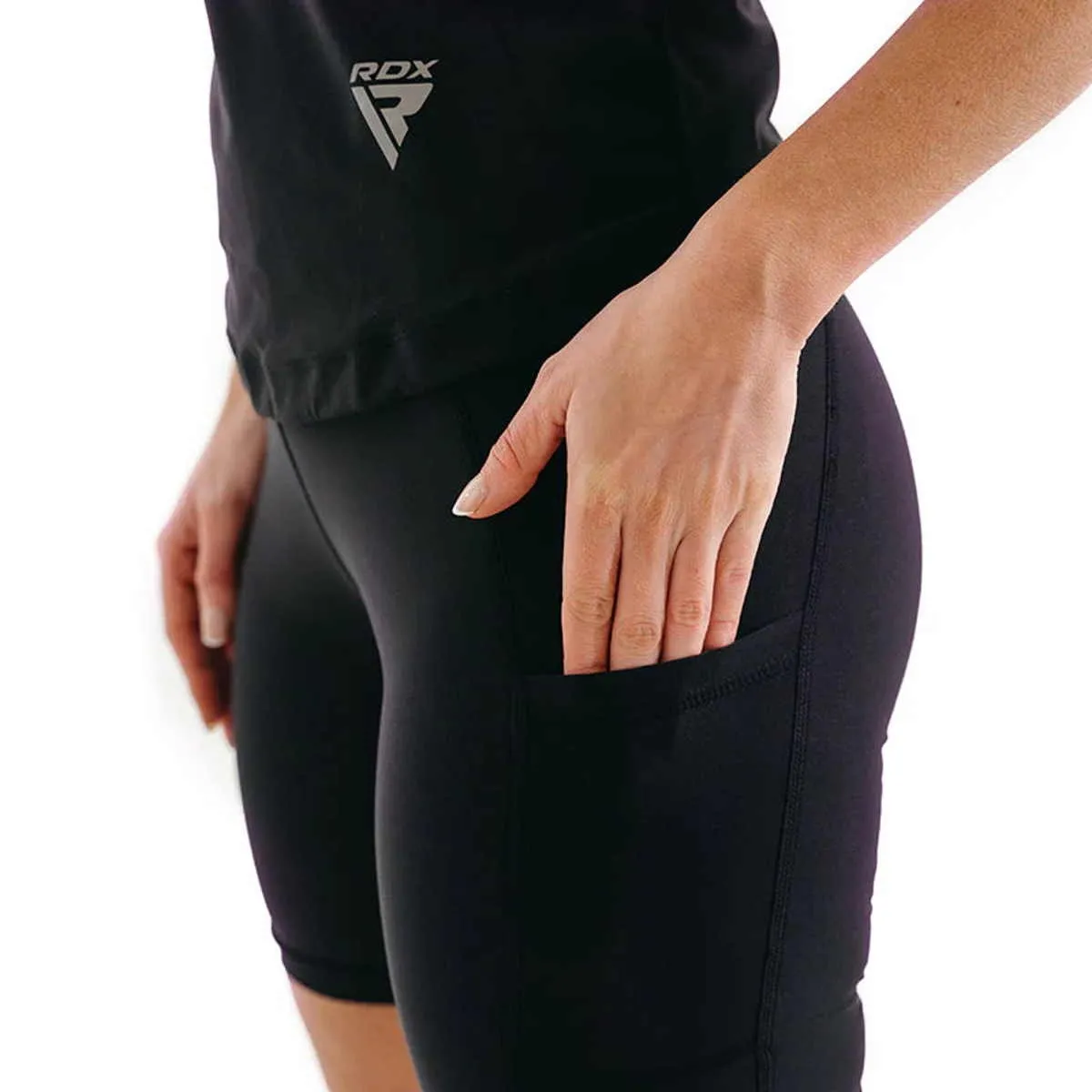 Dames Sweat Shorts W1 Zwart RDX Saunabroek