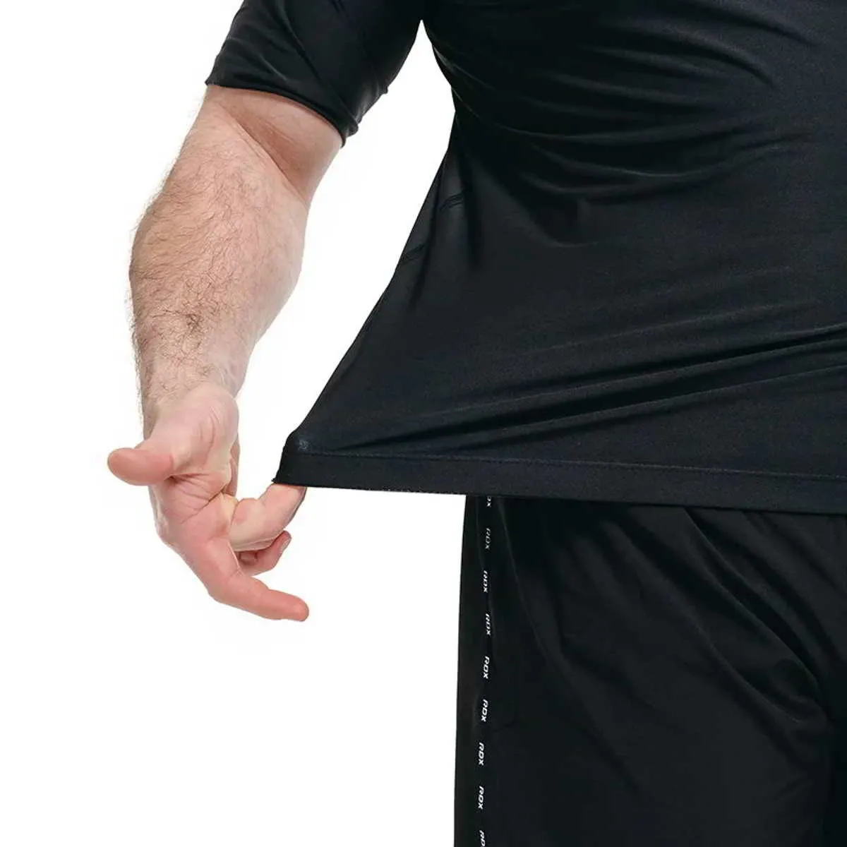 T-shirt de sudation à manches courtes noir