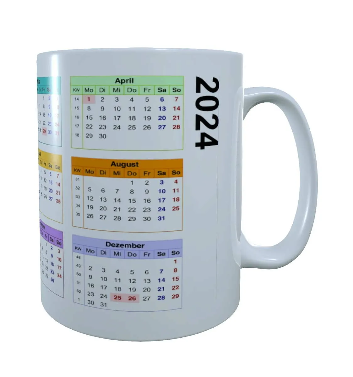 Mok - Koffiemok - Mok kalenderjaar 2024