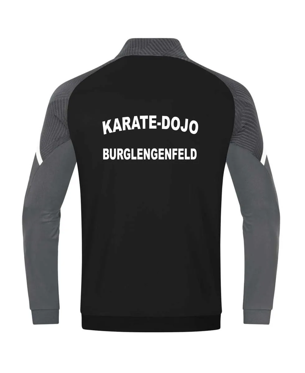 Polyester jacket black with print Karate Dojo Burglengenfeld