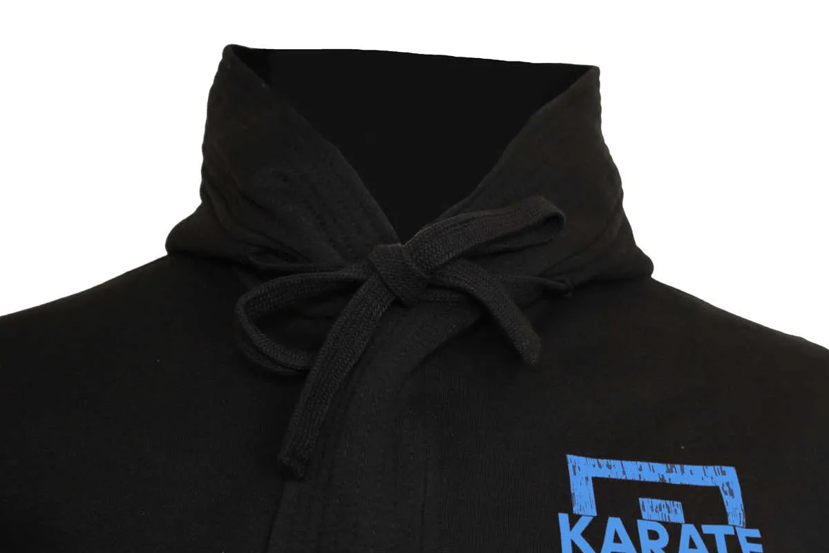 adidas hooded jacket MATS Karate black/blue WKF