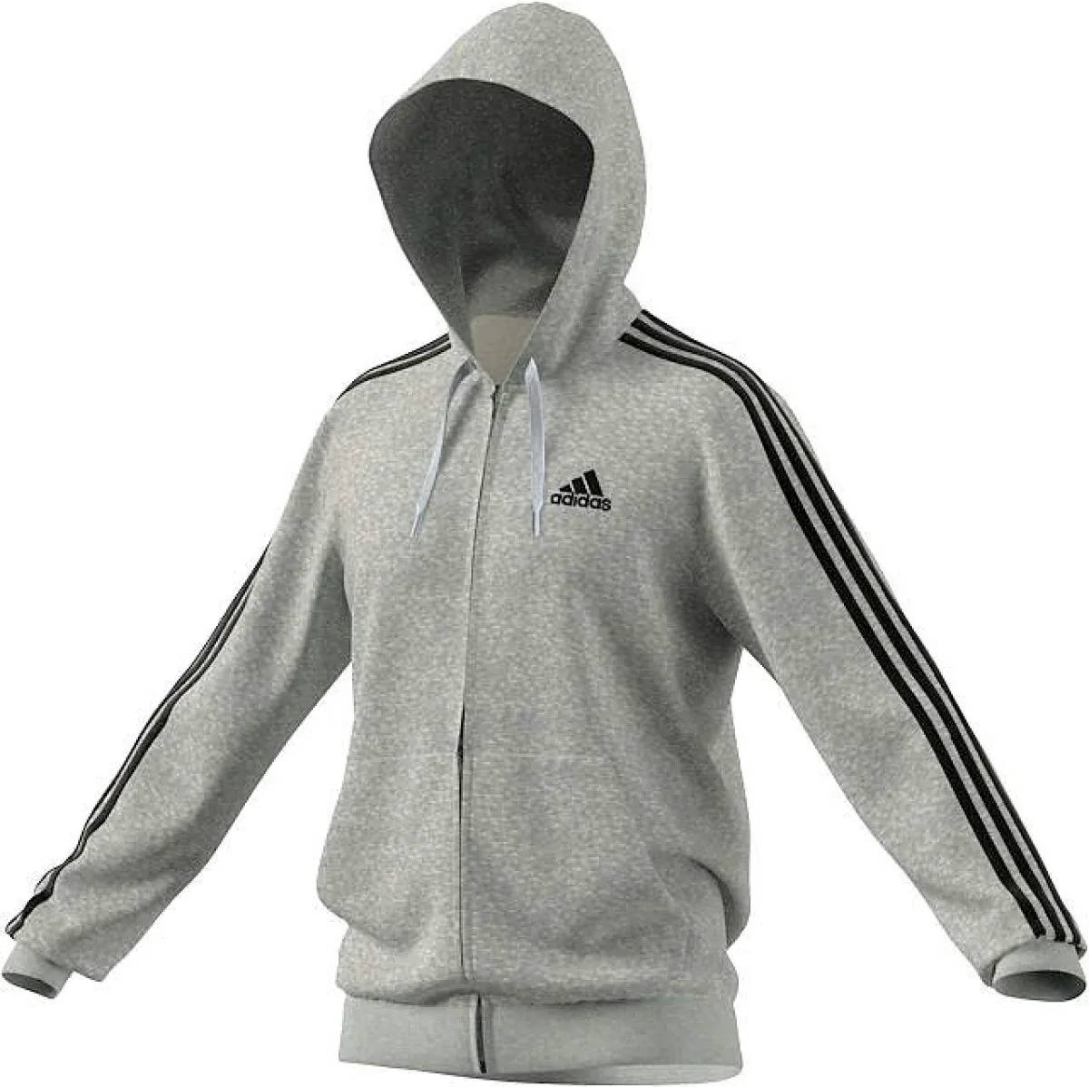 adidas Hooded Jacket Essentials French Terry grey
