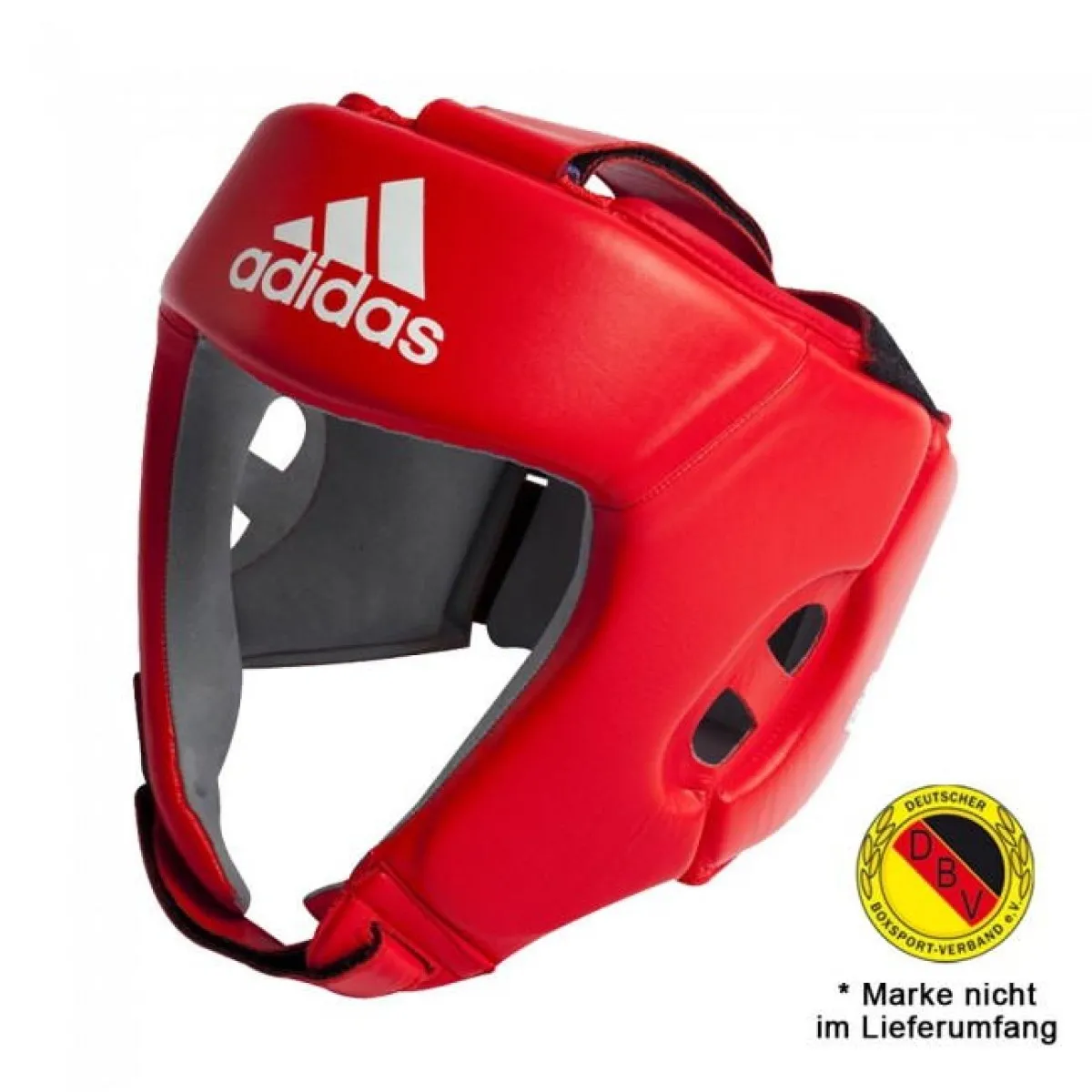 adidas hoofdbescherming AIBA leer rood