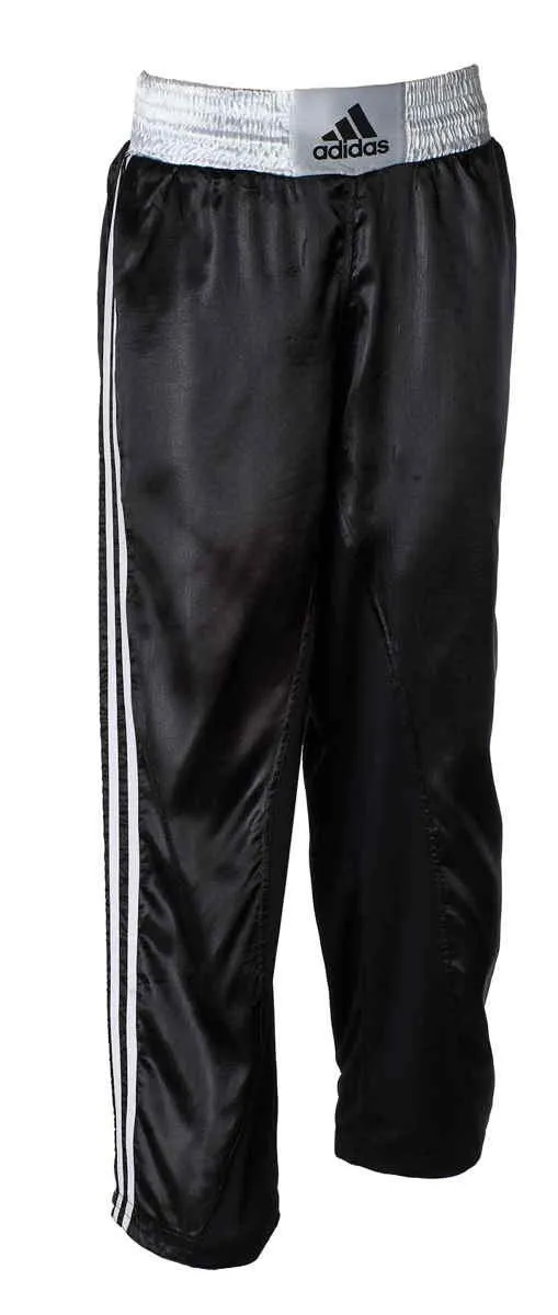 adidas Pantalon de Kickboxing long 110T noir|blanc