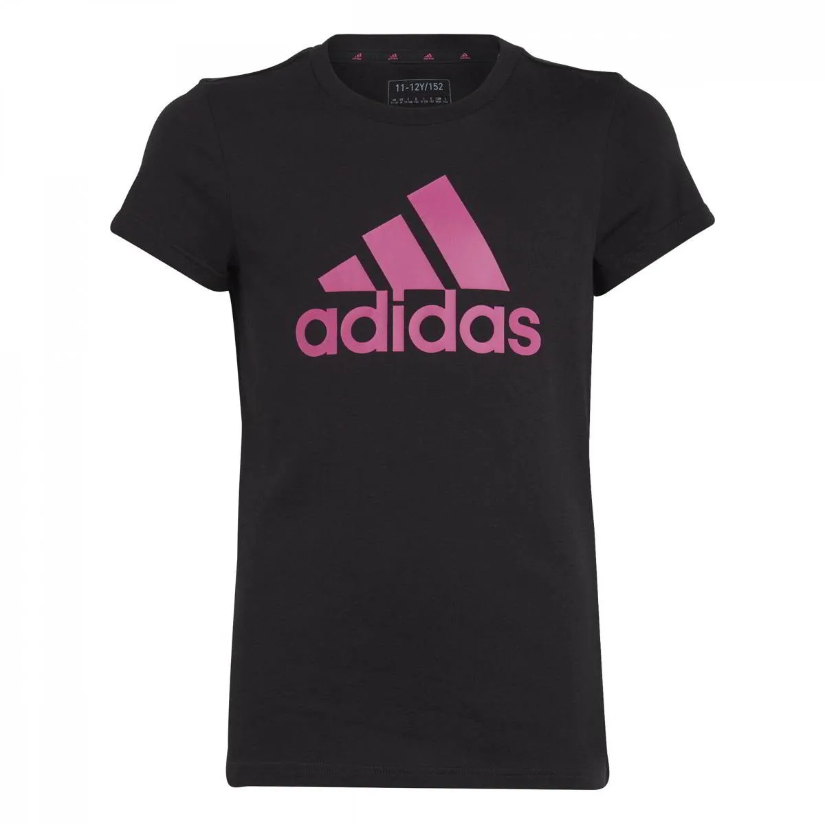 adidas Kids T-shirt sort/pink slimfit