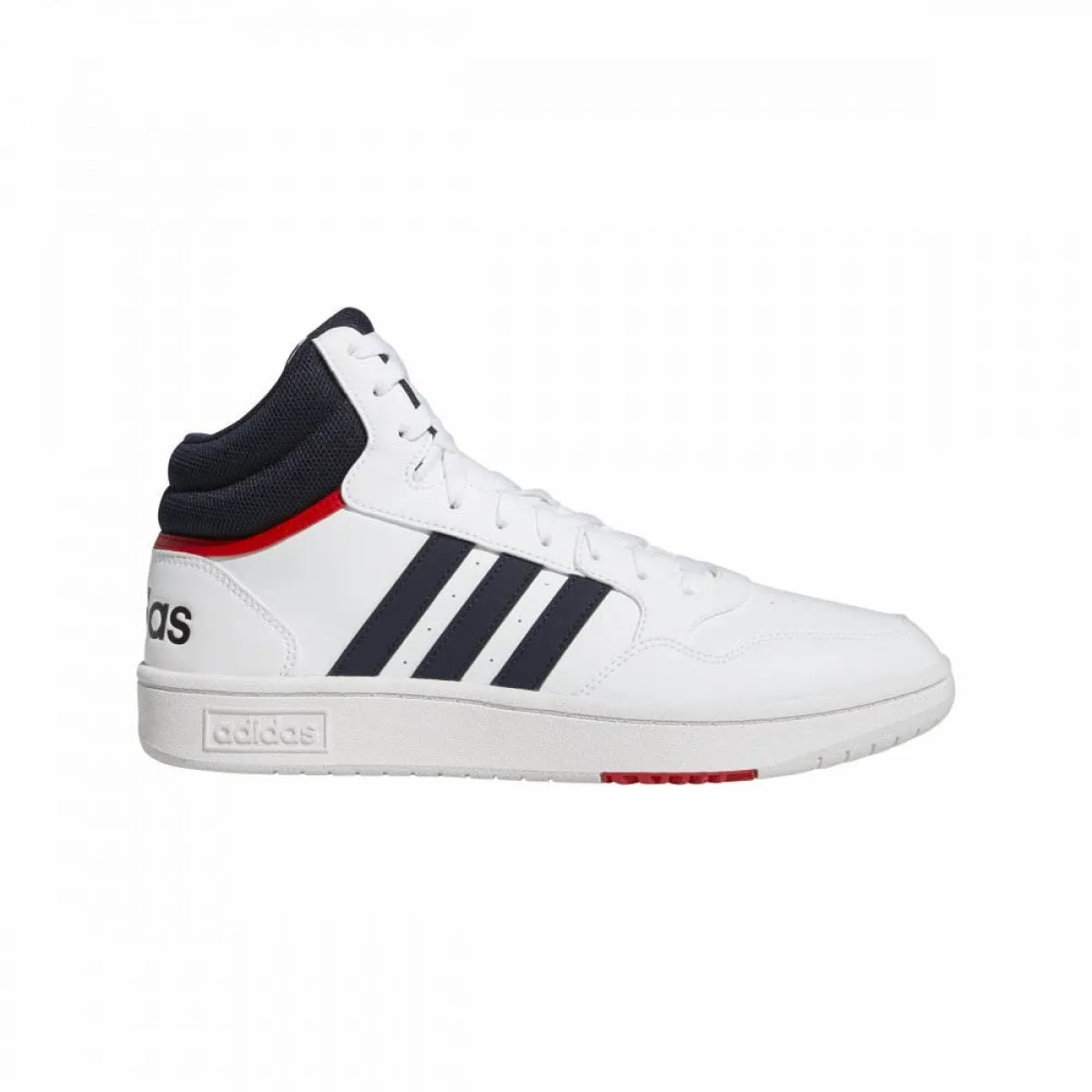 adidas sportschoen HOOPS 3.0 MID wit zwart rood 12-adiGY5543