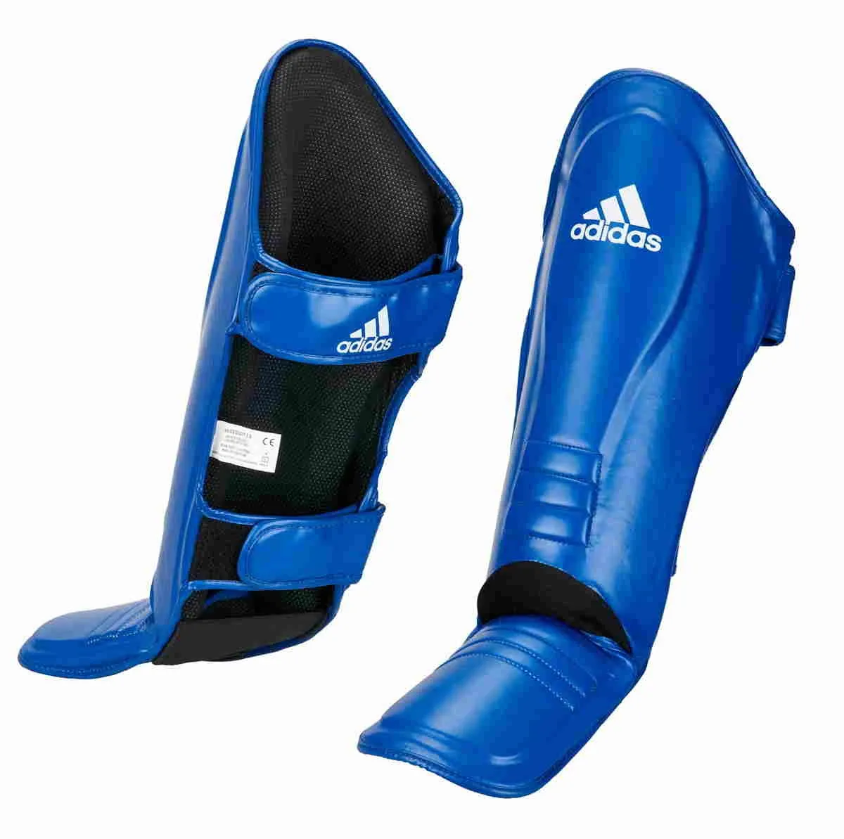 adidas Super-Pro Kickboxing skinnebensbeskytter blå|hvid