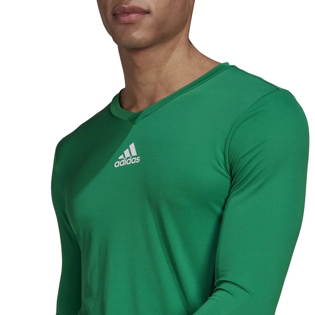 T-Shirt à manches longues adidas Techfit Team Base vert