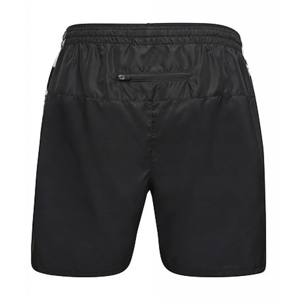 black printed shorts