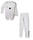 adidas Taekwondo pak, Adi Club 3, witte revers met schouderstrepen adidas logo