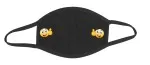 Mouthguard cotton black with smileys thumbs up