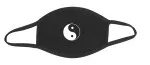 Mouthguard cotton black with Ying Yang