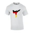 T-shirt med karateka i tyske farver