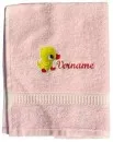 Shower and hand towels with 