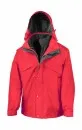 3-in-1 jacket with fleece Red