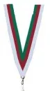 Medaljebånd grøn/rød/hvid