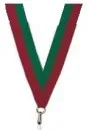 Medaljebånd grøn/rød