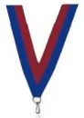 Medaljebånd rød/blå