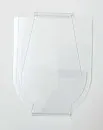 Abzeichenhalter steckbar wappenform transparent für Stickabzeichen