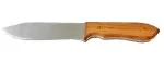 Blunt aluminium knife with wooden handle