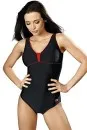 Anika III swimming costume, black/red