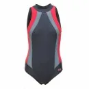 Swimming costume - Swimsuit Olivia graphite/red/grey
