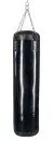 Bokszak deluxe 180 cm zwart gevuld van imitatieleer