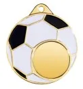 Fodboldmedalje, diameter 50 mm