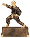 Karate-trofæ figur bronze