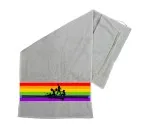 Regnbuefarvet fitness-håndklæde
