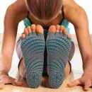 Yoga-strømper Gaiam Anti Slip Toeless Socks Grippy