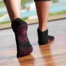 Yoga-strømper Gaiam Pink Anti Slip Toe Socks Grippy