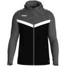 JAKO hooded jacket Iconic black/anthracite