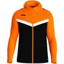 JAKO hooded jacket Iconic black/neon orange