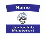 Judopak ruglabel met logo
